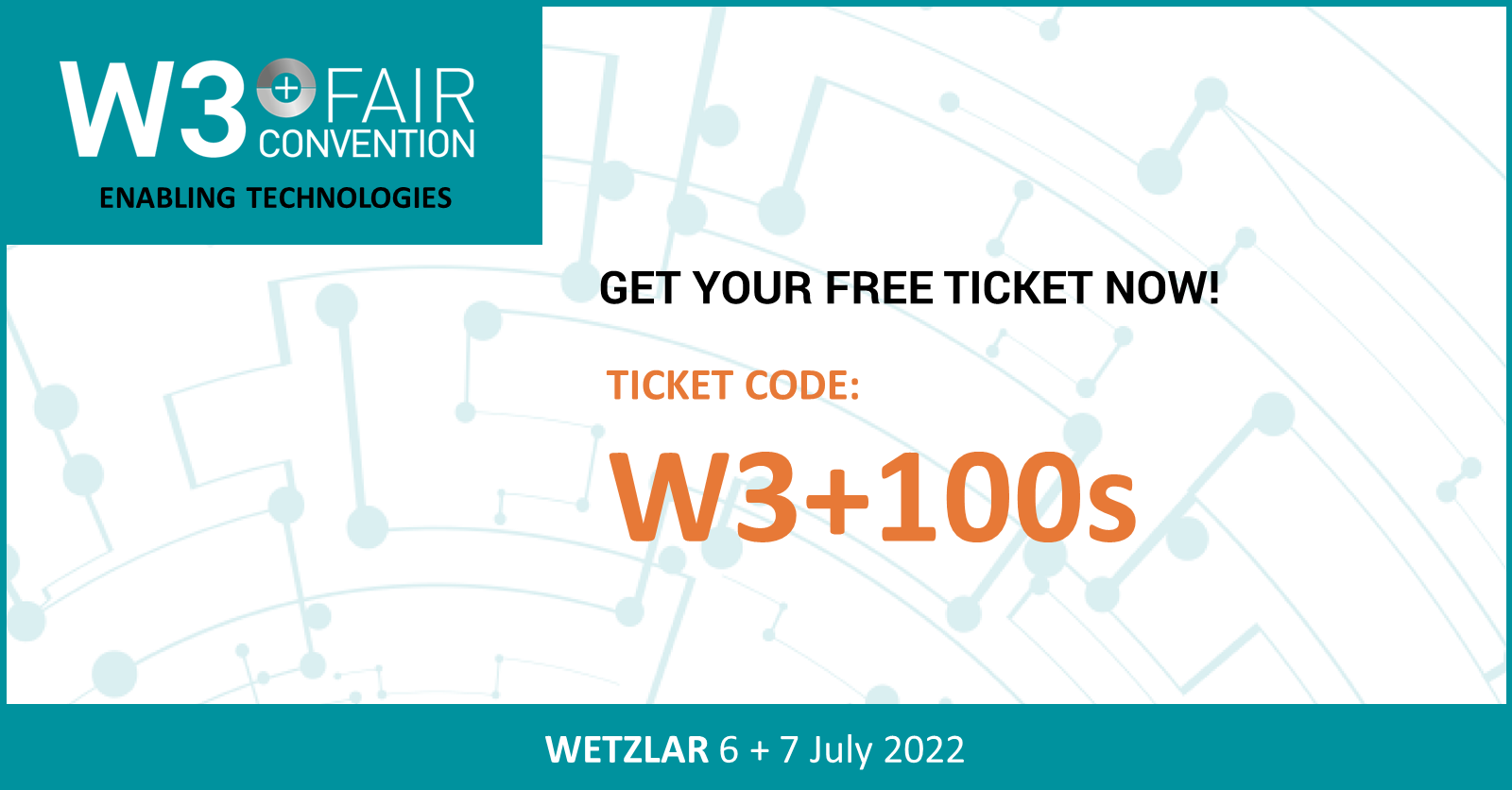 W3+ Fair – save your free ticket now!