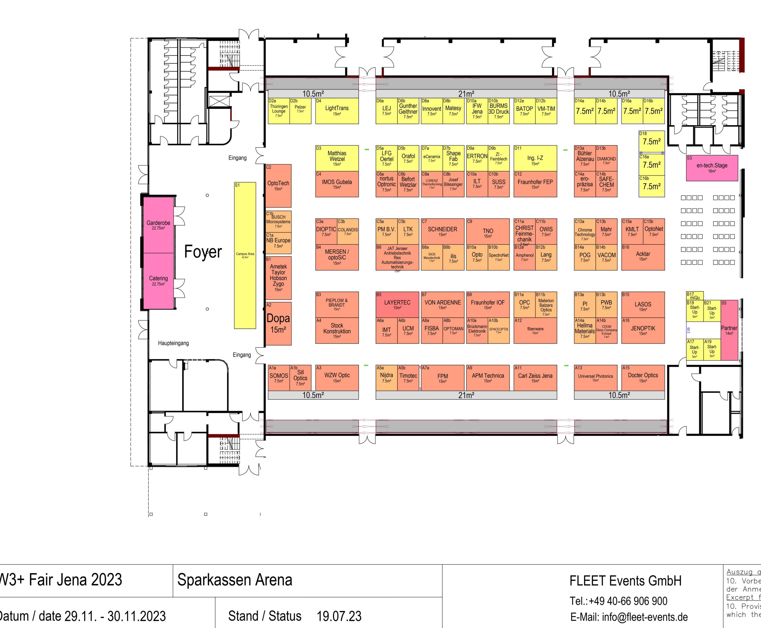 W3+ Fair Jena Hallenplan