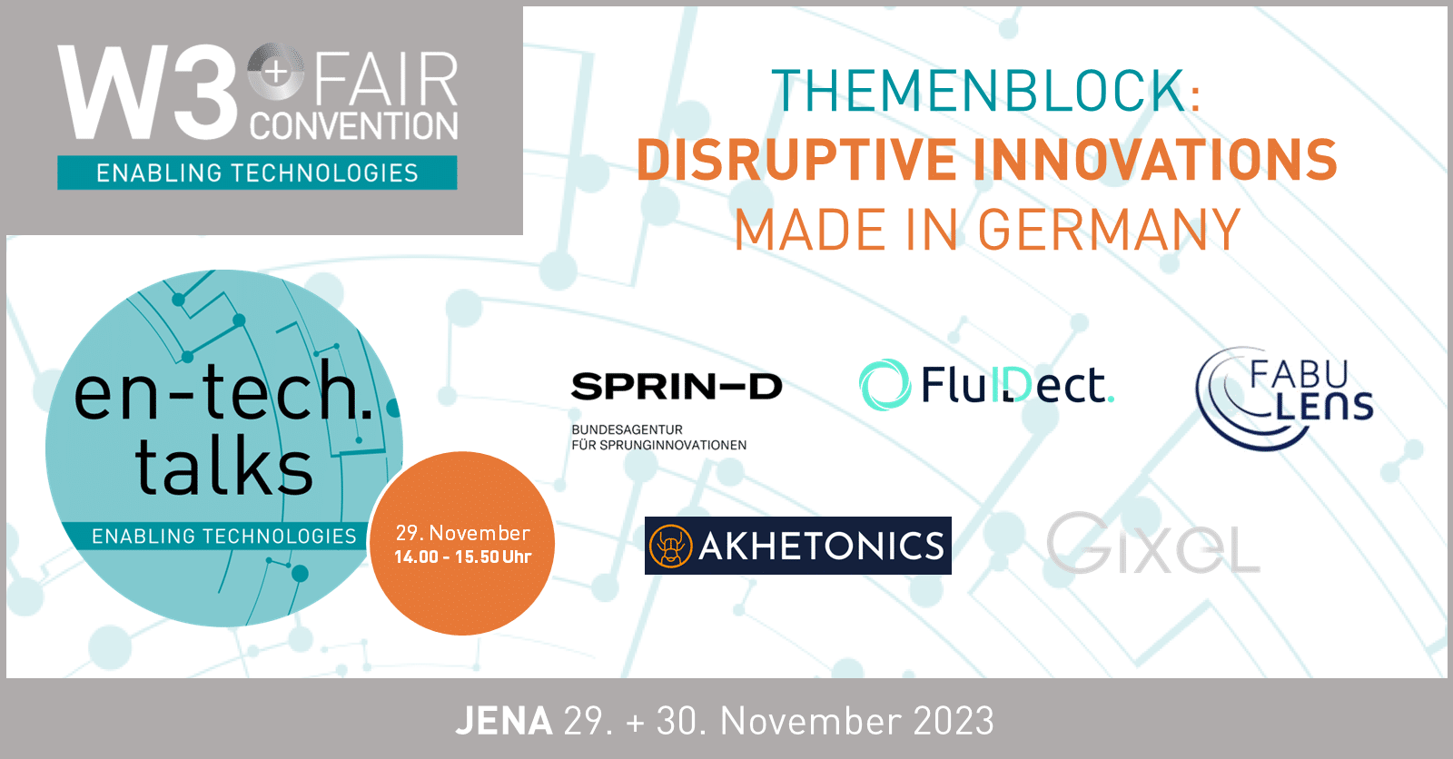 en-tech.talks: Disruptive Innovations Made In Germany
