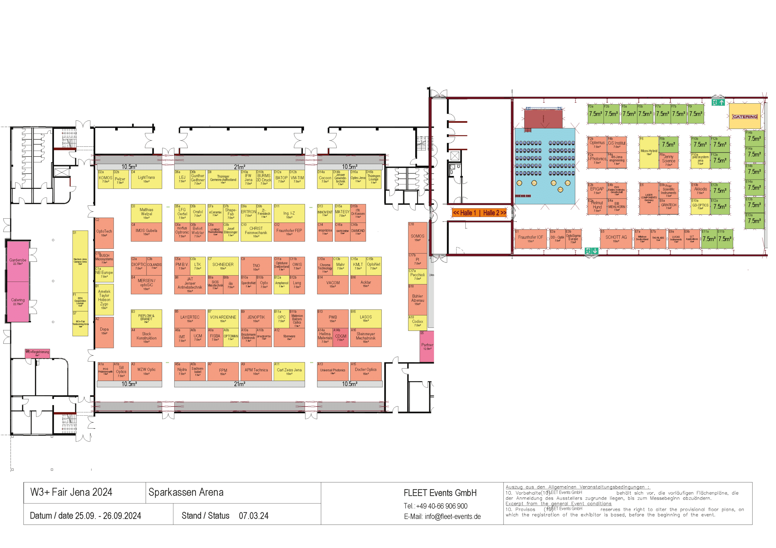 W3+ Fair Jena Hallenplan