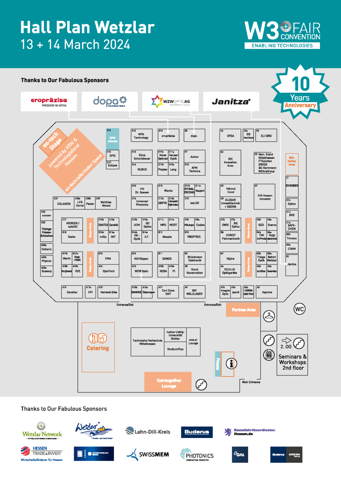 W3+ Fair Wetzlar 2024 Hallenplan