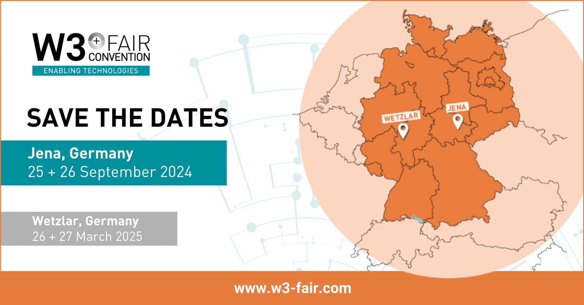 Save the Dates der W3+ Fair