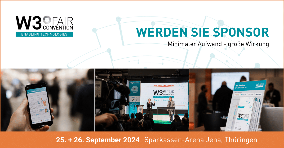 Jetzt Sponsor auf der W3+ Fair in Wetzlar 2024 werden