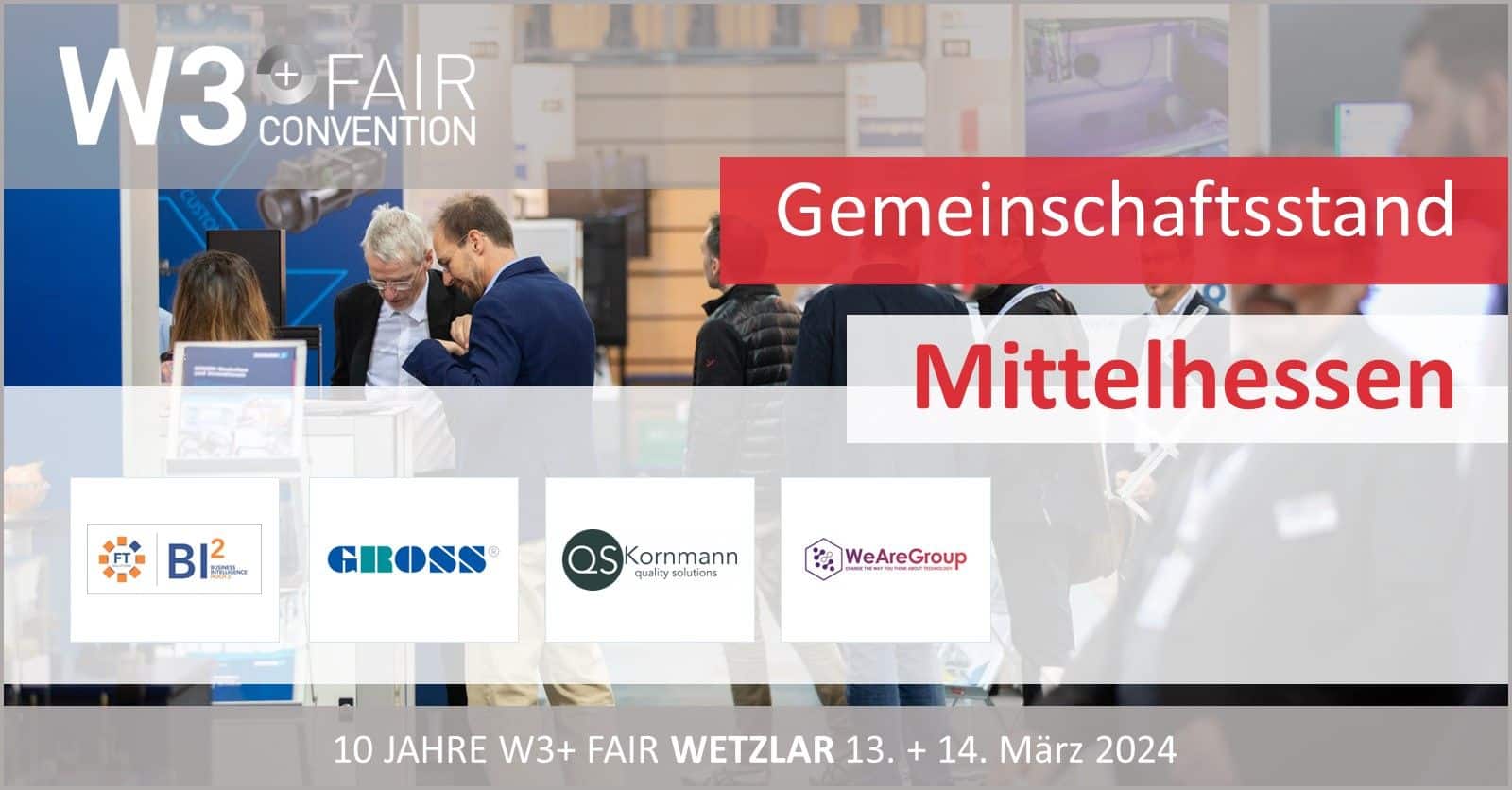 Gemeinschaftsstand Mittelhessen auf der W3+ Fair in Wetzlar 2024