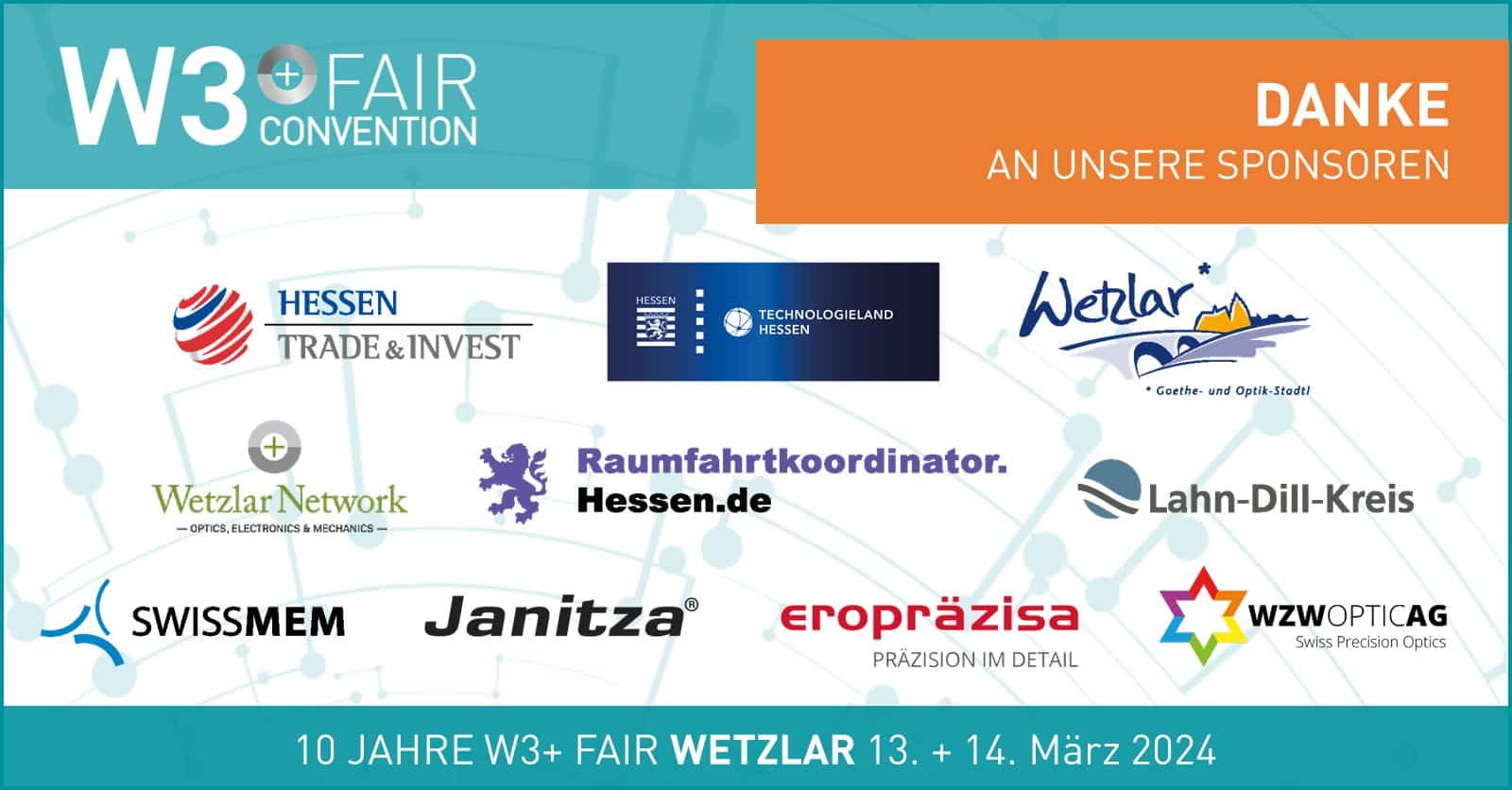 Sponsoren der W3+ Fair Wetzlar 2024