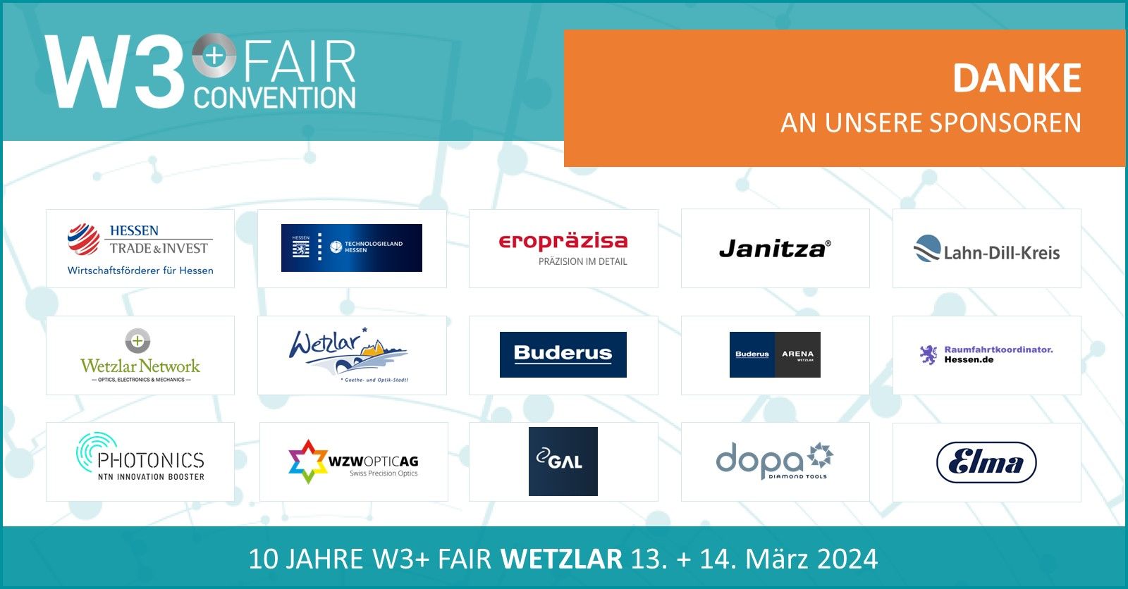 Unsere Sponsoren der W34+ Fair Wetzlar 2024