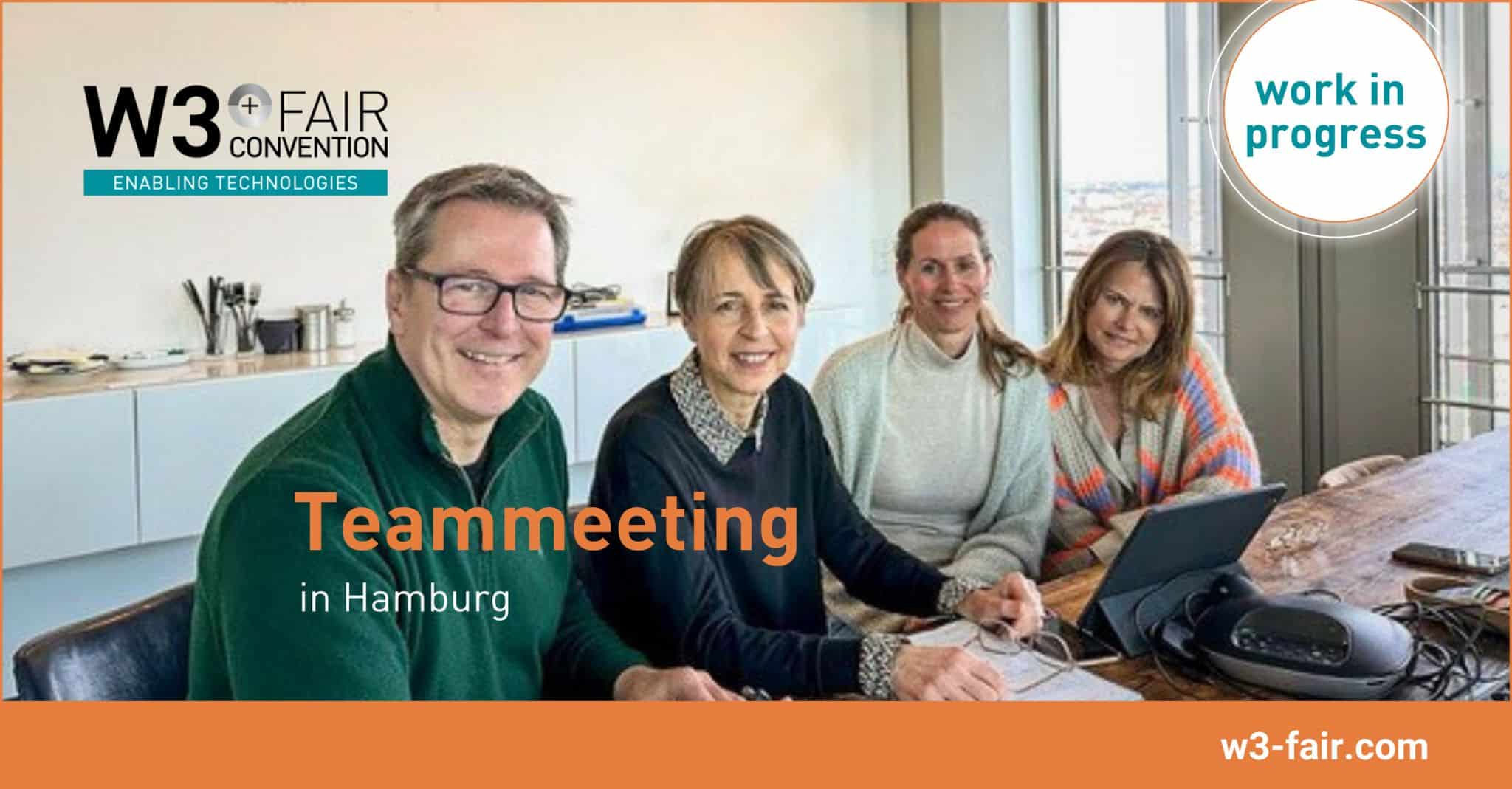 Planungsmeeting in Hamburg des W3+ Fair Teams