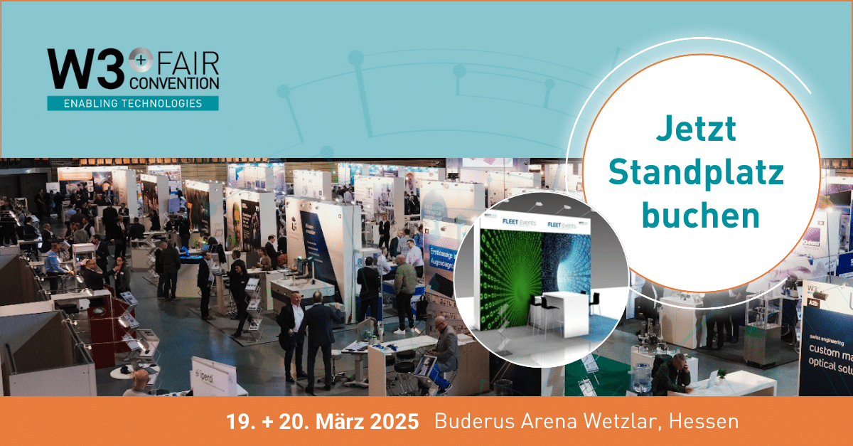 Book your stand for the W3+ Fair in Wetzlar now!