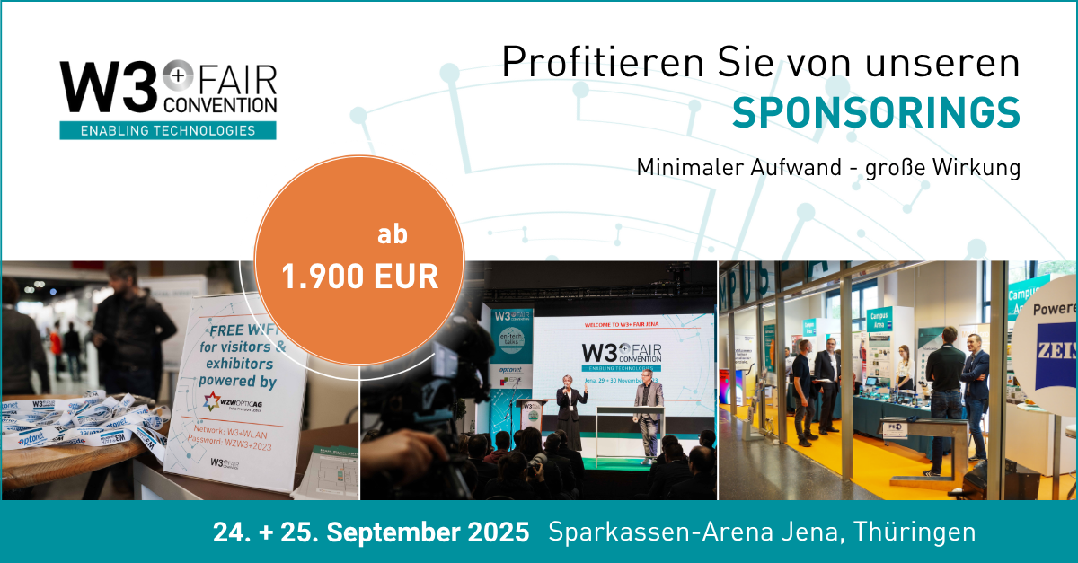 Maximieren Sie Ihre Markenpräsenz – Sponsoring bei der W3+ Fair Jena 2025